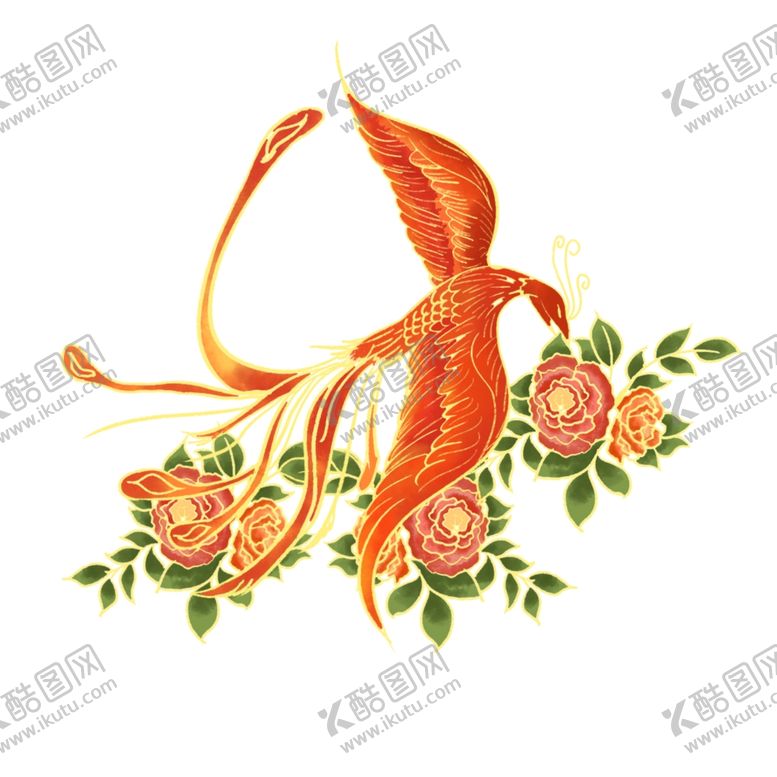 编号：83808902100741279864【酷图网】源文件下载-国潮烫金凤凰