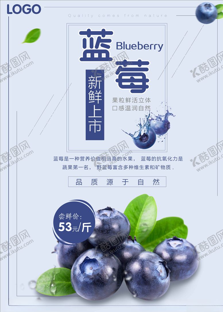 编号：84213509200032499899【酷图网】源文件下载-蓝莓图片