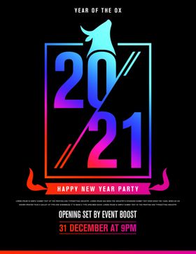 国外风格2021年海报