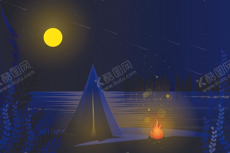 编号：61913909121850301417【酷图网】源文件下载-自然风光插画