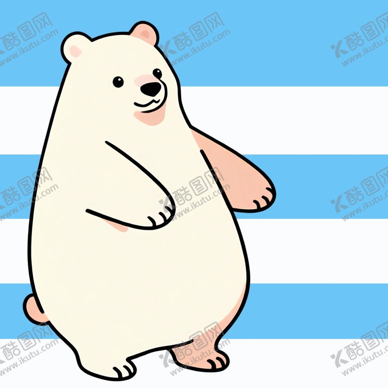 编号：16630903011113022918【酷图网】源文件下载-可爱大北极熊