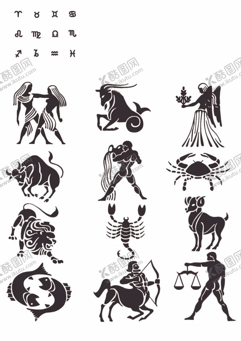 编号：52879812060617341928【酷图网】源文件下载-12星座