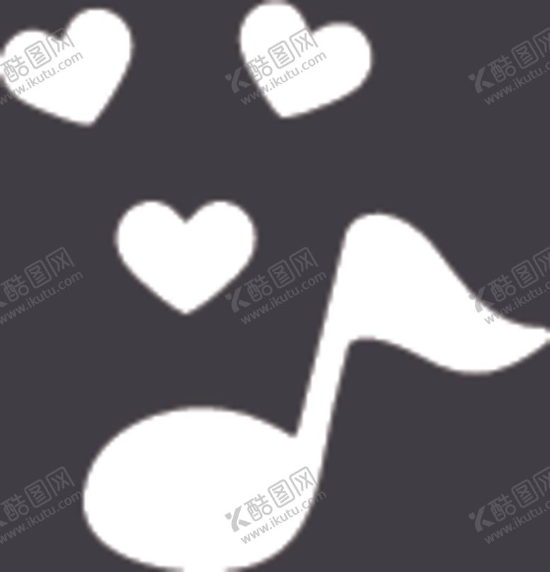 编号：49670604240854467652【酷图网】源文件下载-爱心音符