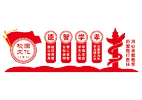 校园文化墙明礼仪少年强中国强阅览室传统