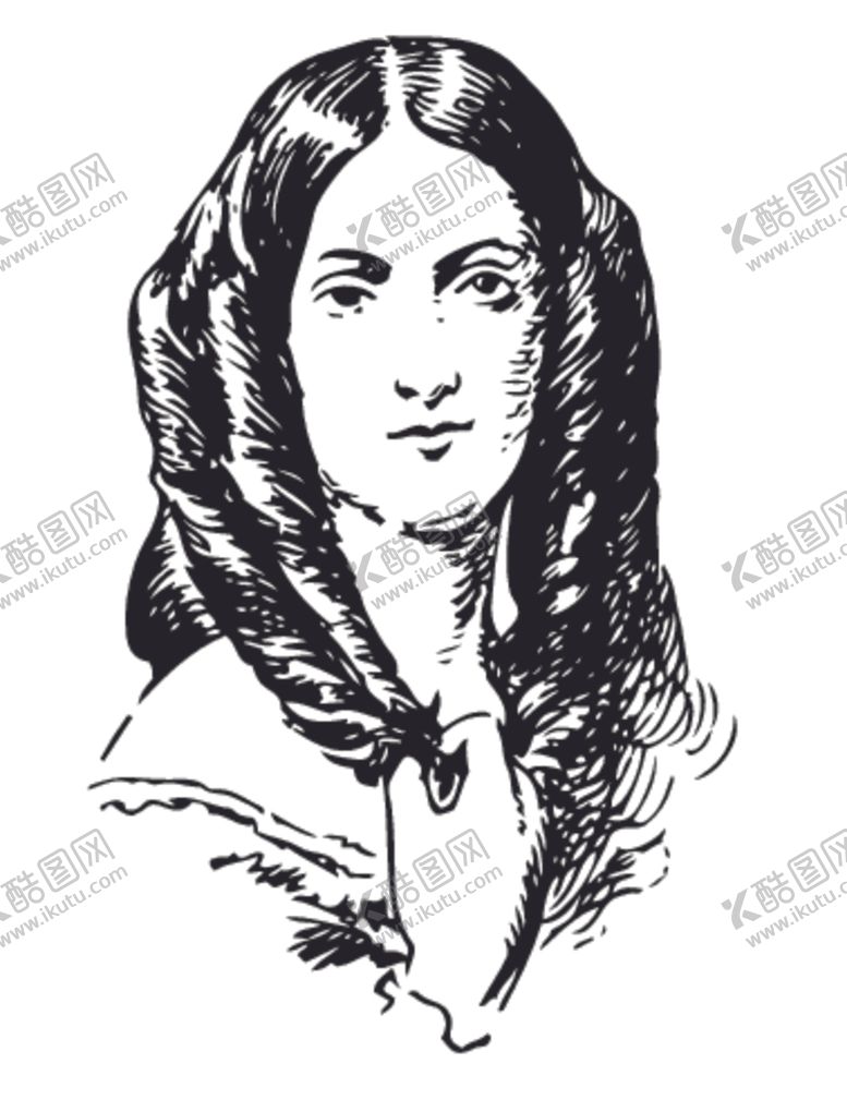 编号：97755509141222315035【酷图网】源文件下载-欧式古典女士头发造型