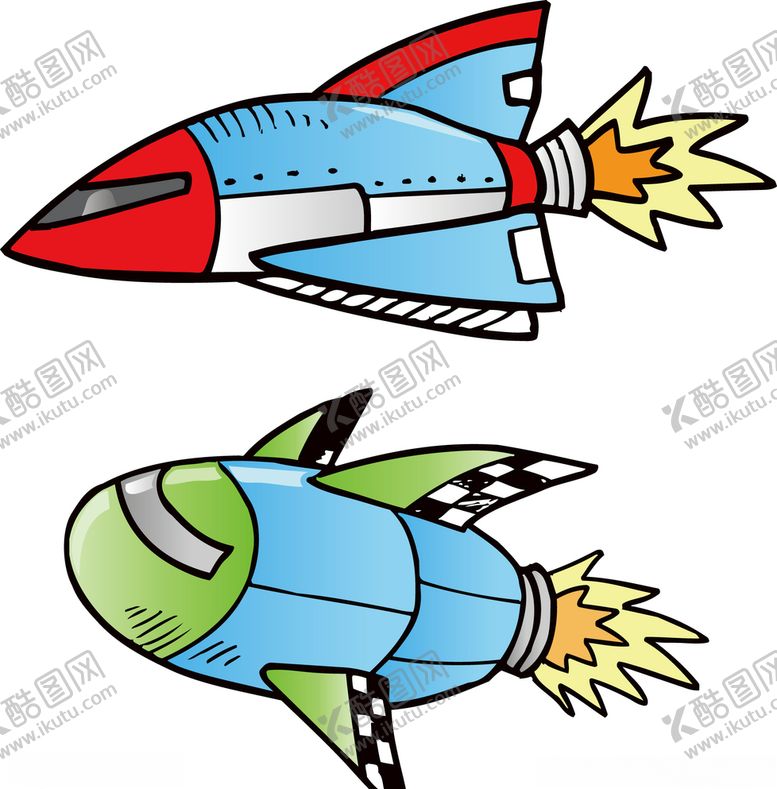 编号：95223810060905565439【酷图网】源文件下载-卡通飞机航空宇宙飞船儿童插画