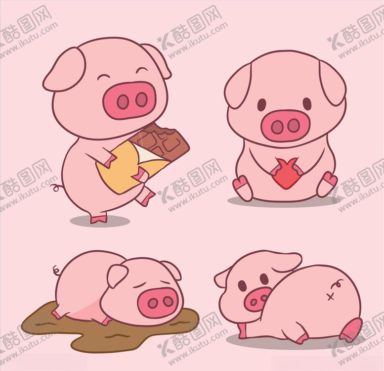 编号：92661106262257075932【酷图网】源文件下载-卡通猪