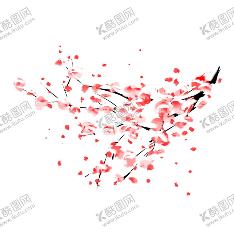 编号：50847705080826129191【酷图网】源文件下载-中国风水墨梅
