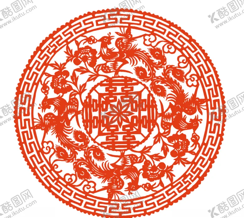 编号：98672804271142127069【酷图网】源文件下载-窗花剪纸