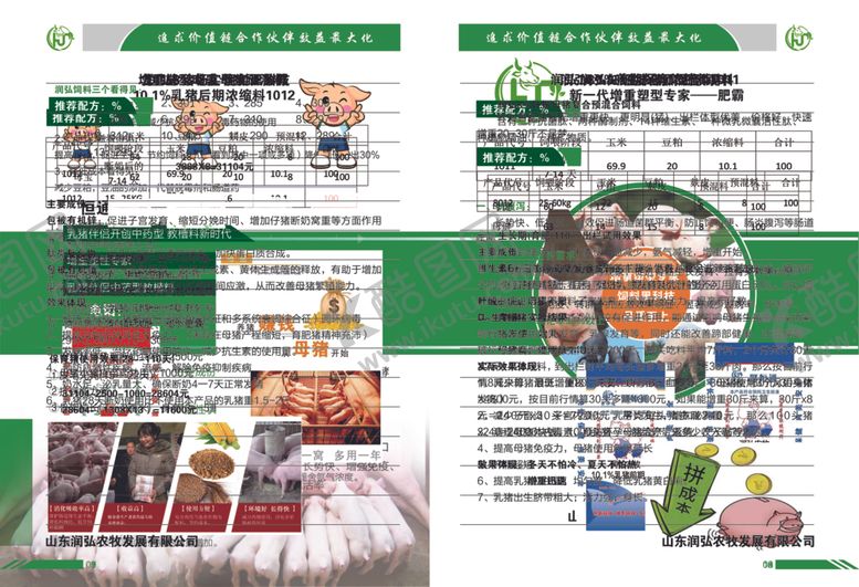 编号：42355406150922533871【酷图网】源文件下载-猪饲料黑科技宣传画册