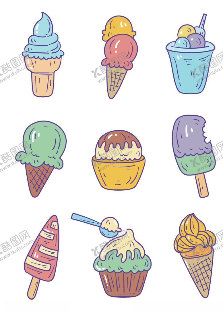 编号：94865706261125316109【酷图网】源文件下载-冰淇淋