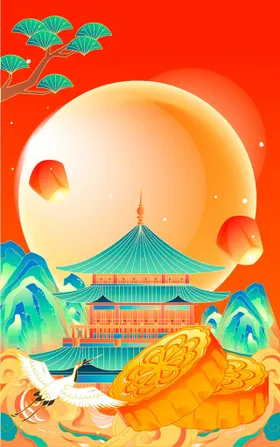 中秋节促销月饼团圆文艺晚会