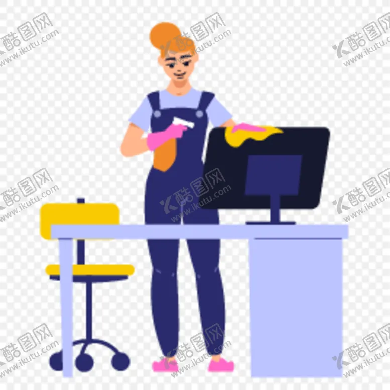 编号：94426501170049408797【酷图网】源文件下载-做家务插画