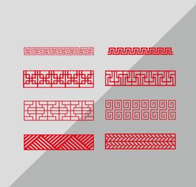 中式边框矢量设计精美