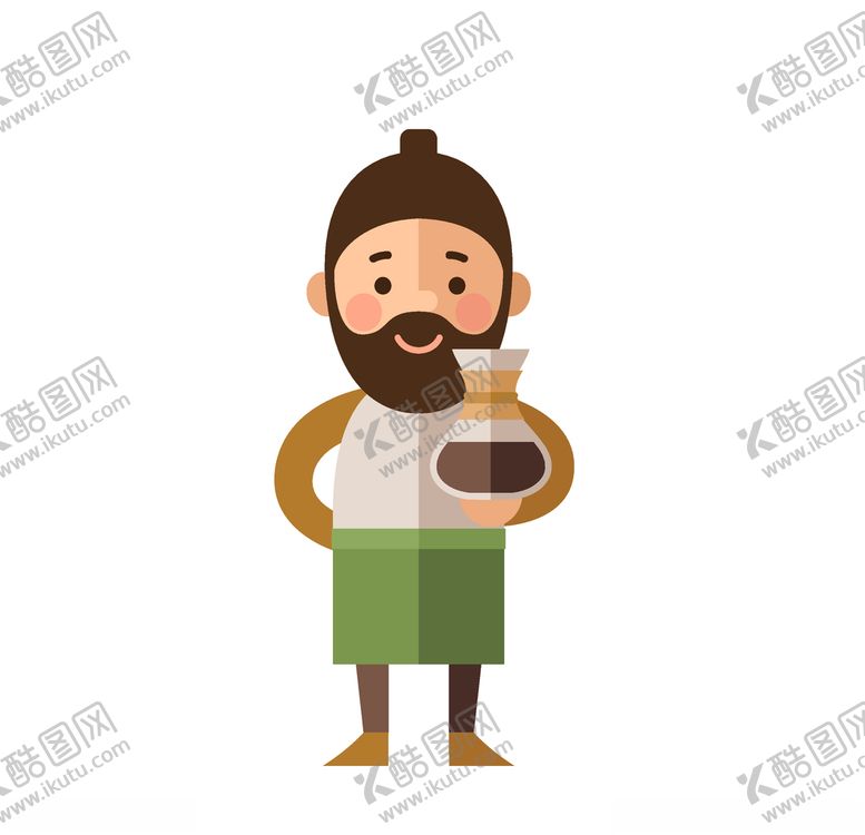 编号：25842110120737048578【酷图网】源文件下载-卡通服务员