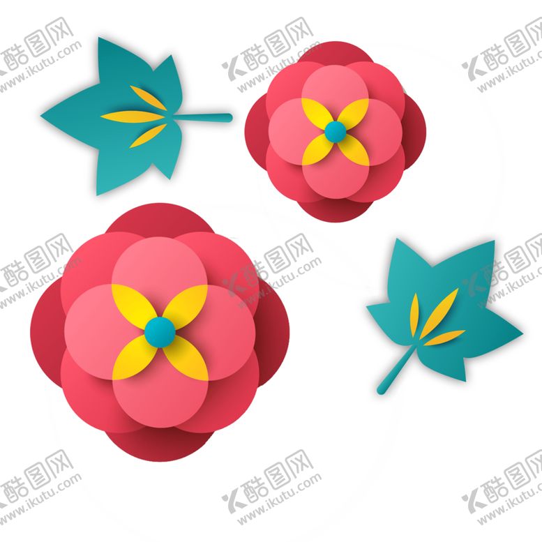 编号：54242109130908352265【酷图网】源文件下载-立体装饰花朵