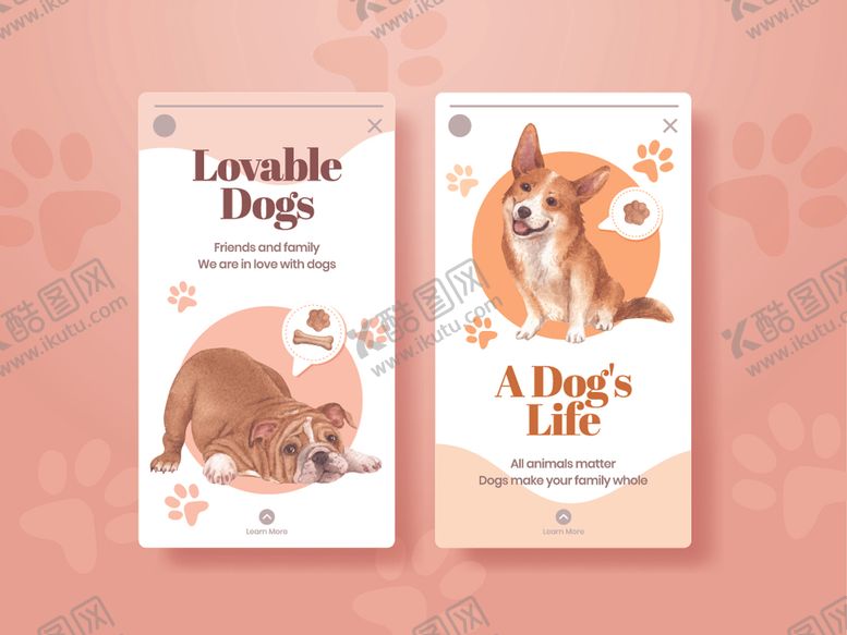 编号：61795404242240052198【酷图网】源文件下载-可爱狗狗主题封面设计