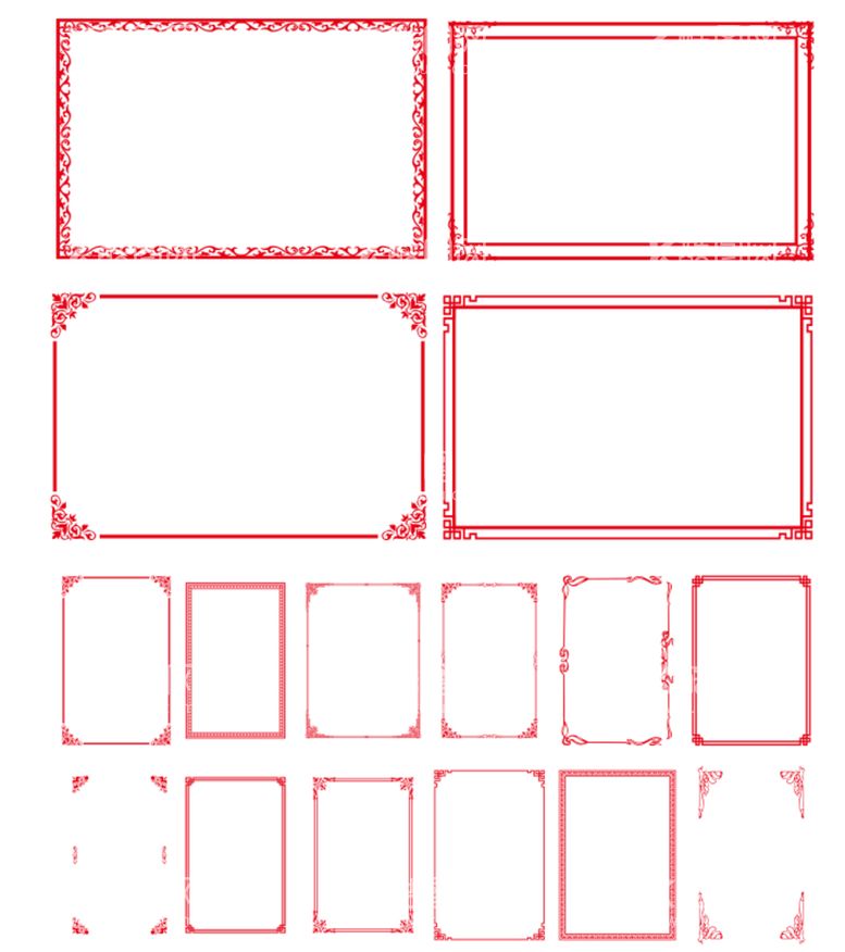 编号：61330012161038441025【酷图网】源文件下载-中国边框