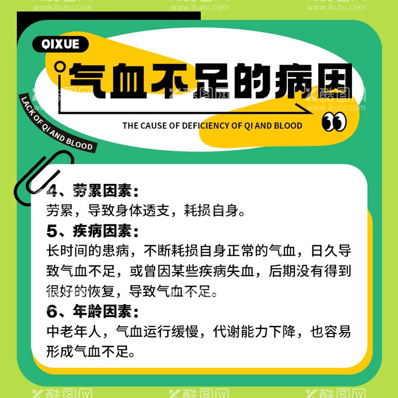 编号：52769612021723033522【酷图网】源文件下载-气血常识科普封面海报