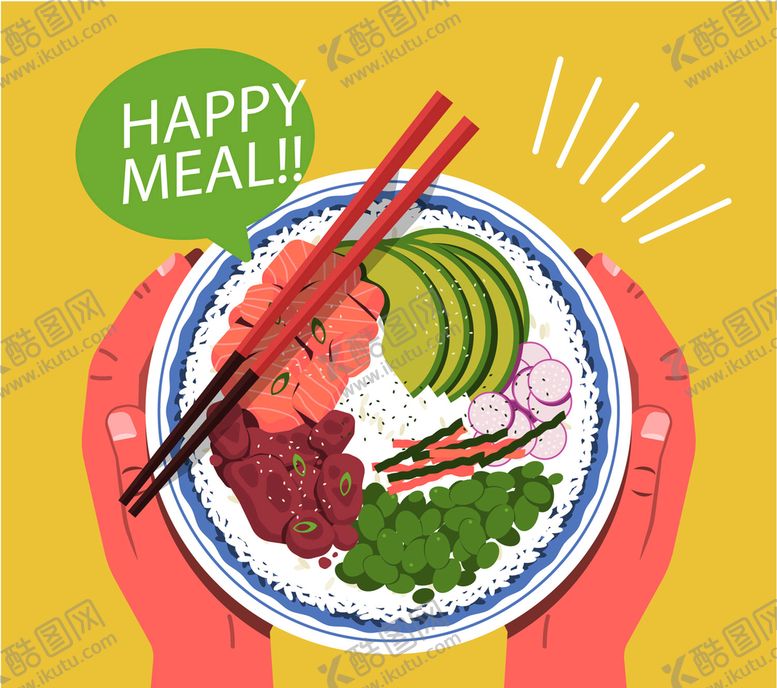 编号：10873610081755138952【酷图网】源文件下载-食物插画 