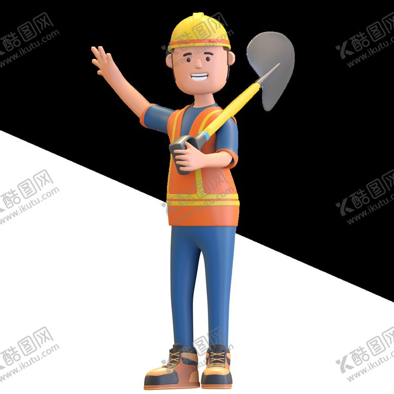 编号：64589310020648177128【酷图网】源文件下载-卡通工人