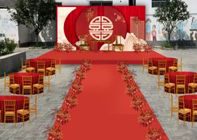 中式婚礼现场布置效果图