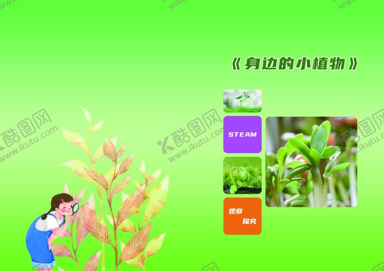 编号：61084402202301481282【酷图网】源文件下载-身边的小植物封面