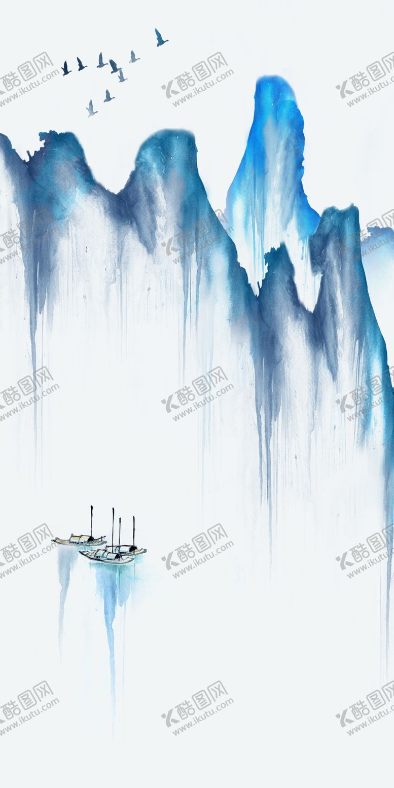 编号：22197209280044083657【酷图网】源文件下载-中国风新中式山水画