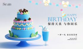 小业主生日会活动展板
