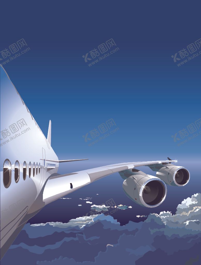 编号：91952210031301549207【酷图网】源文件下载-卡通造型民航客机飞机图片