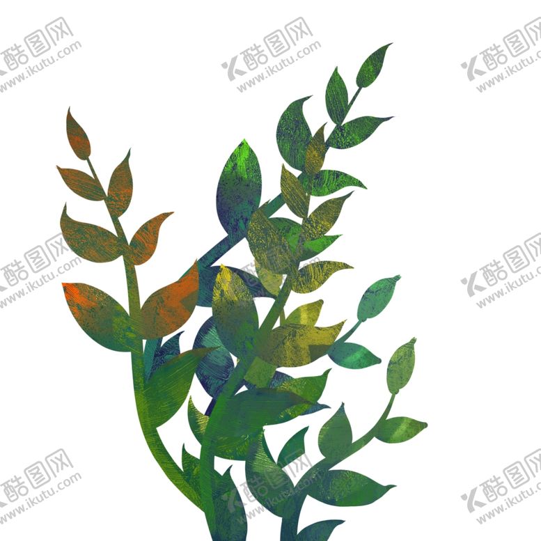 编号：23085007091454492835【酷图网】源文件下载-植物叶子元素
