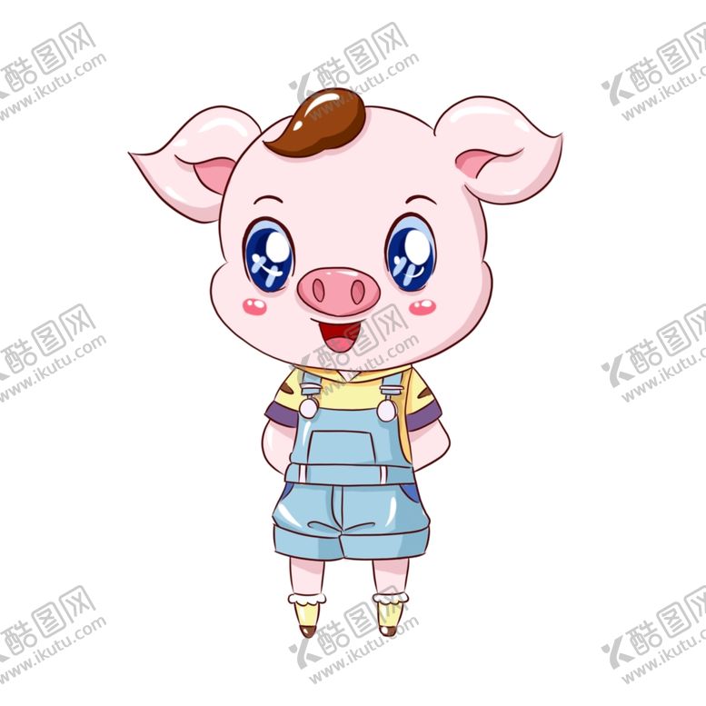 编号：49771606250000055096【酷图网】源文件下载-卡通猪
