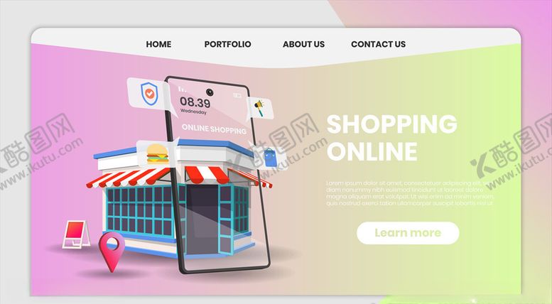 编号：90839609191734383109【酷图网】源文件下载-网上购物