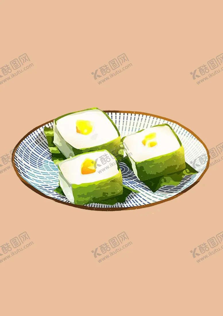 编号：15680205140147128278【酷图网】源文件下载-抹茶芒果甜品下午茶手绘插画海报