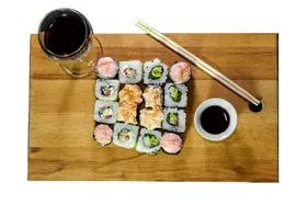 寿司卷料理促销海报
