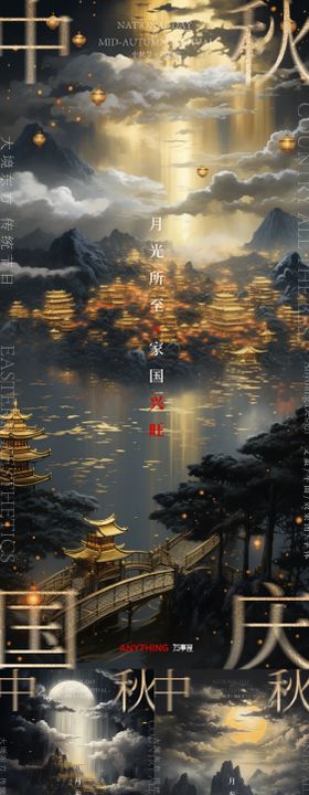 黑金国潮海报