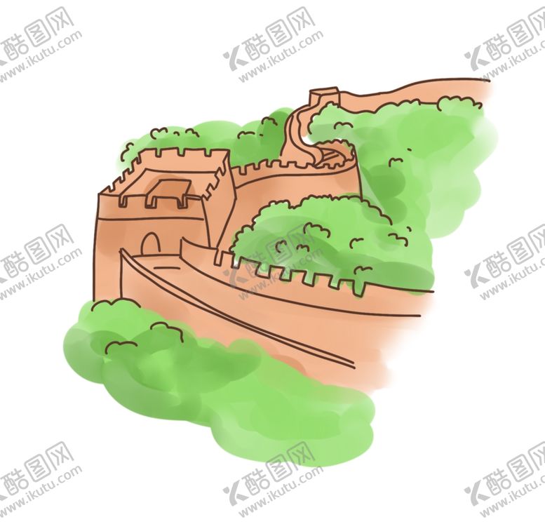 编号：47662505020743023360【酷图网】源文件下载-长城插画