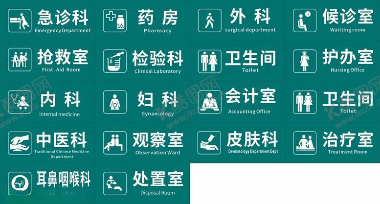 编号：97636102041532323032【酷图网】源文件下载-医院门牌