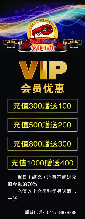 vip黑色海报
