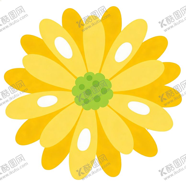 编号：88504604041215099757【酷图网】源文件下载-黄色花朵插画