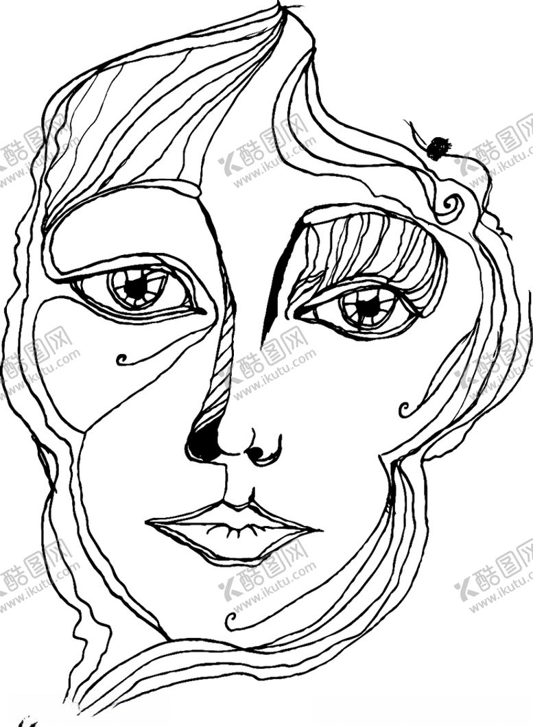 编号：89334609111051548072【酷图网】源文件下载-线条人儿