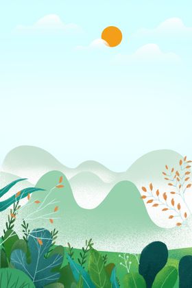春天背景季促销季商场吊旗x展架展板