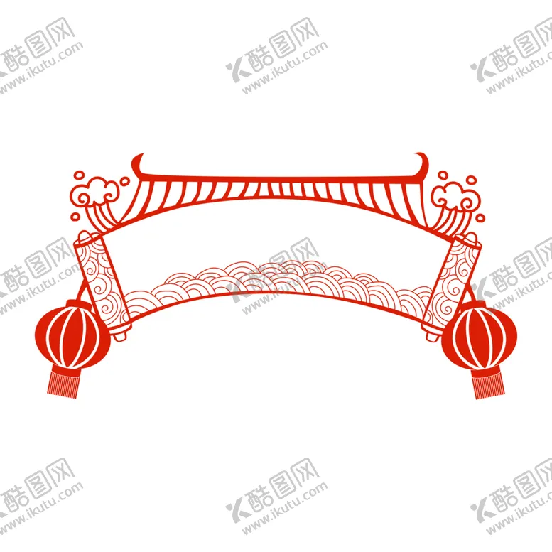 编号：42661401181338308449【酷图网】源文件下载-边框新年喜庆剪纸PNG免扣素材