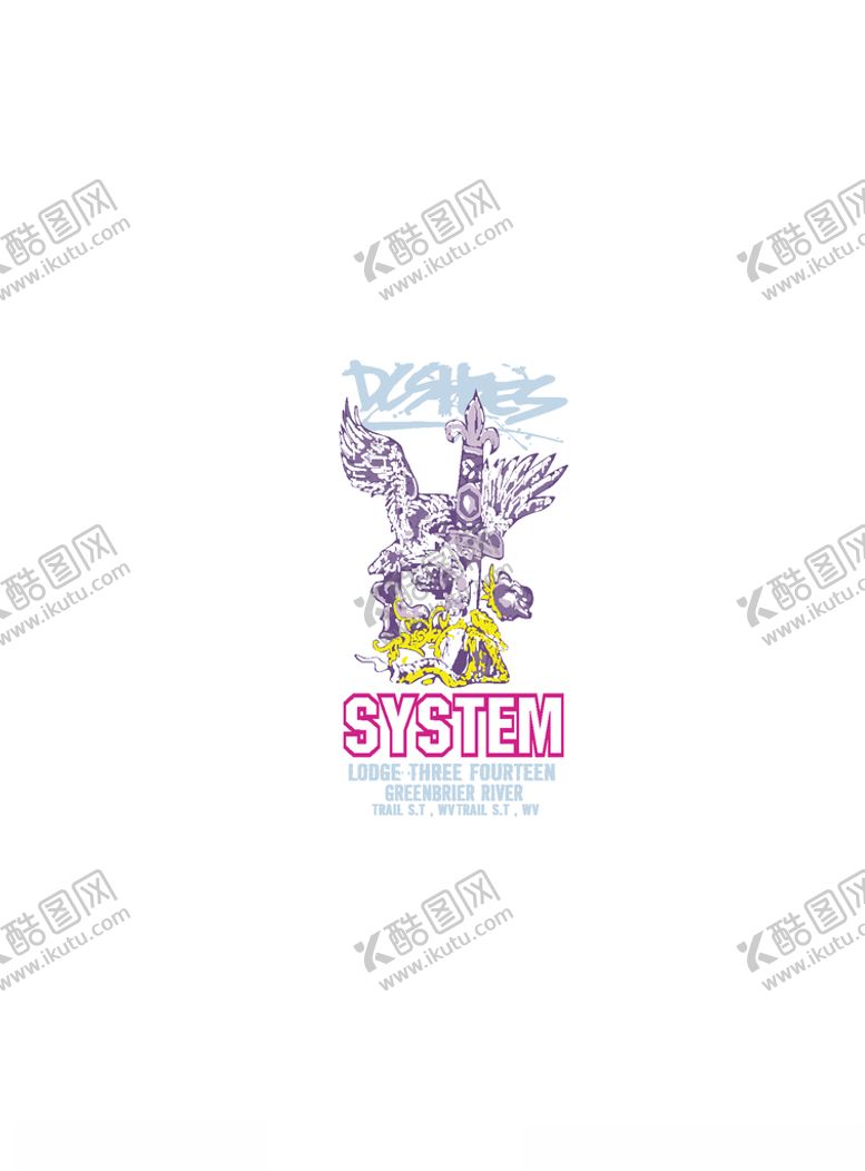 编号：19211509091537248488【酷图网】源文件下载-动物印花