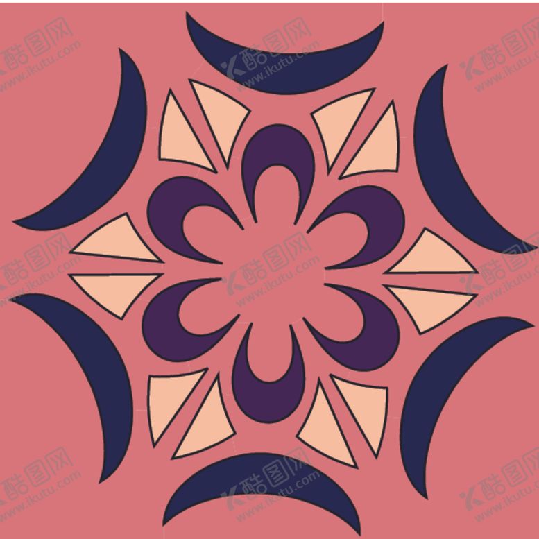 编号：39296510310108242152【酷图网】源文件下载-波西米亚风格花纹图案