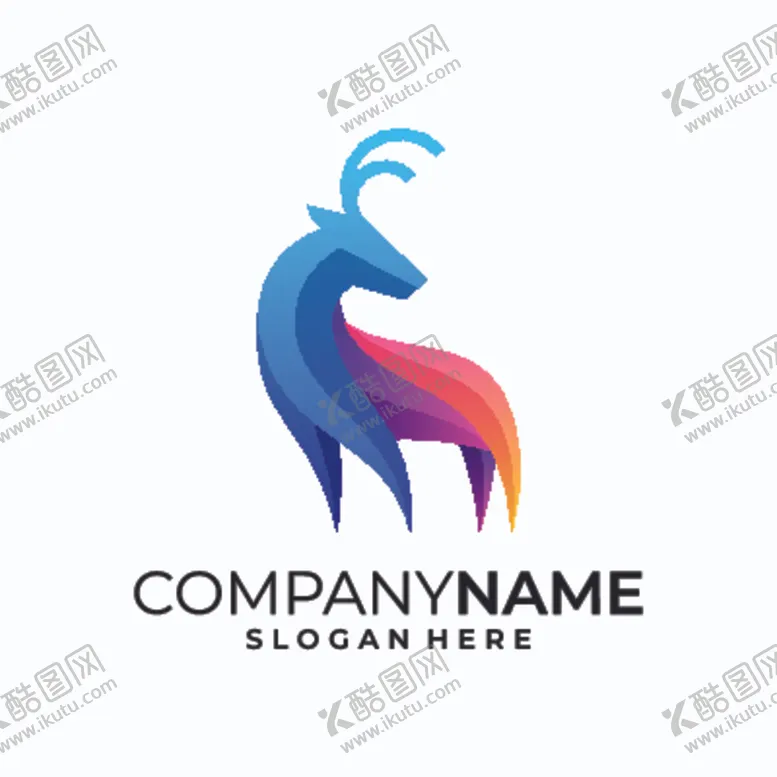 编号：88250206270315204523【酷图网】源文件下载-鹿头标志