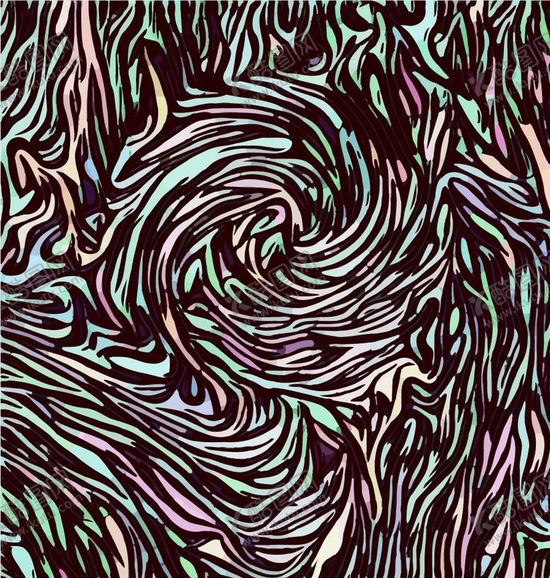 编号：89162409091147349485【酷图网】源文件下载-抽象线条旋涡艺术图案