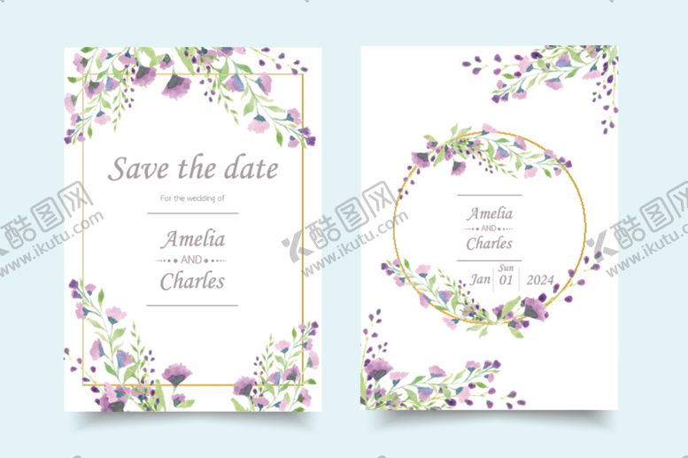 编号：12735209232019462829【酷图网】源文件下载-婚礼邀请卡