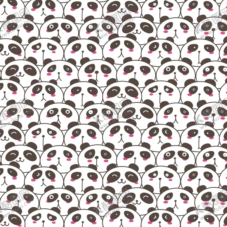 编号：34761909250922563968【酷图网】源文件下载-熊猫图案
