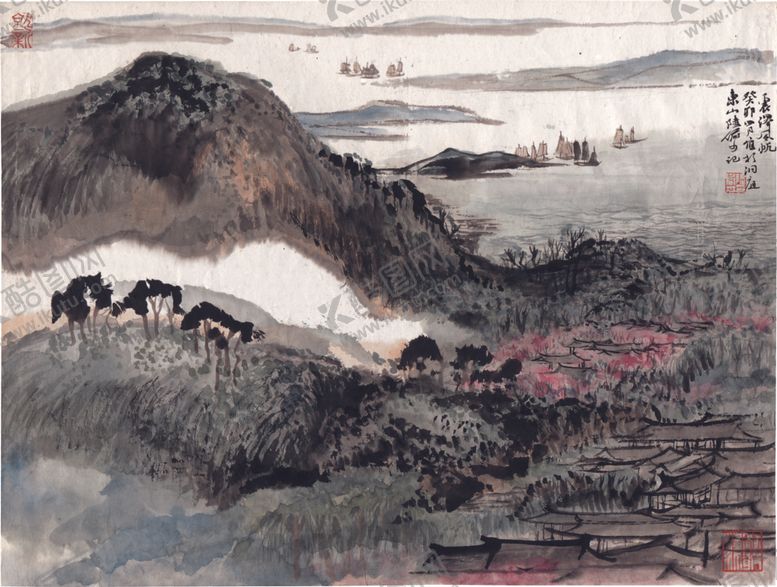 编号：53736206240954343873【酷图网】源文件下载-水墨山水国画风景